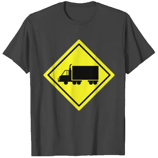 Traffic Sign Truck lane T Shirts
