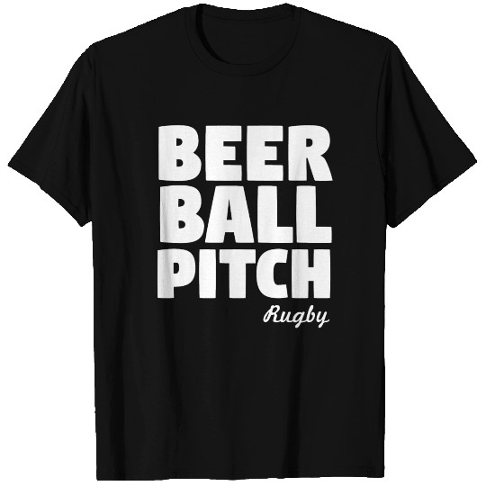 Beer Ball Pitch Rugby T Shirts