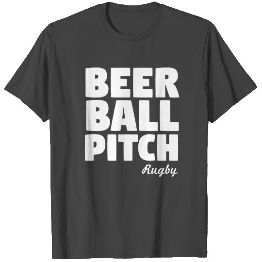 Beer Ball Pitch Rugby T Shirts
