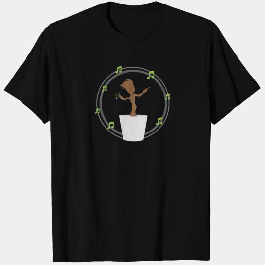 dancing baby groot grey T Shirts