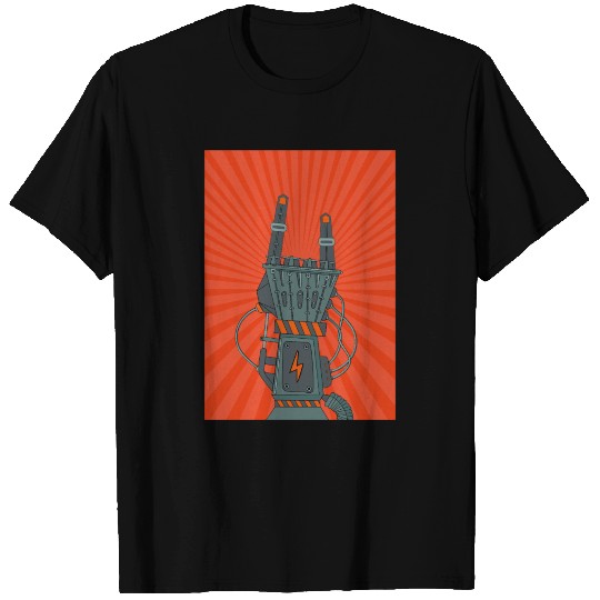 hard rock horns robot T Shirts