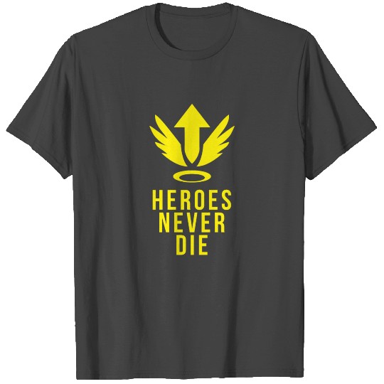 OVERWATCH MERCY "HEROES NEVER DIE" DESIGN T Shirts