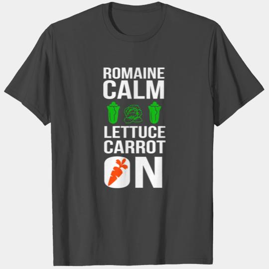 Vegan - Funny Vegan T Shirts Romaine Calm Lettuce C