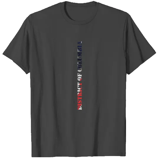 District Of Columbia Flag Design T Shirts