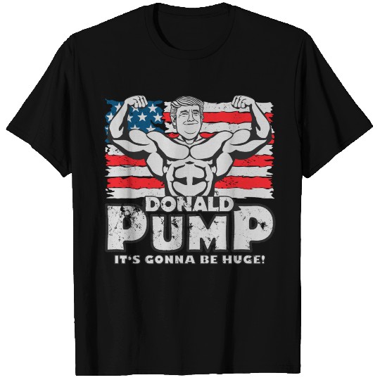 Donald Pump - American Flag T Shirts