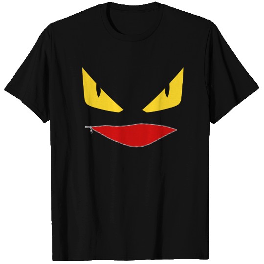 Toothless Face Zipper Mouth T Shirts