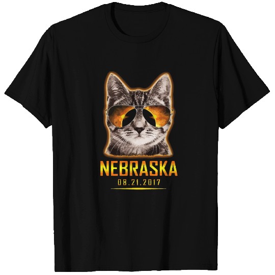 Cat Is Watching Nebraska Total Solar Eclipse 2017 T Shirts