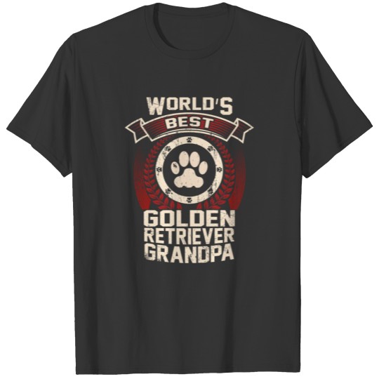 World's Best Golden Retriever Grandpa T-shirt