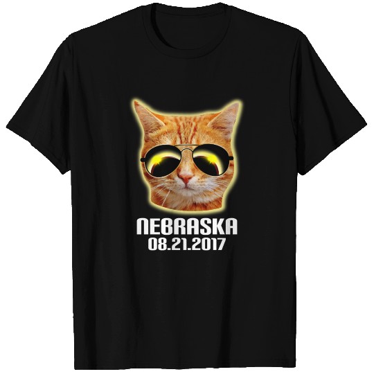 Total Solar Cat Eclipse Nebraska 21.08.2017 T Shirts