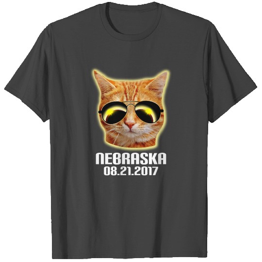 Total Solar Cat Eclipse Nebraska 21.08.2017 T Shirts