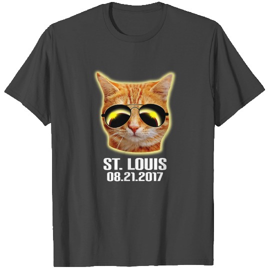 Total Solar Cat Eclipse St Louis 21.08.2017 T Shirts