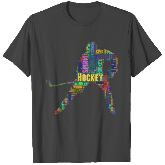 hockey great typography T Shirts