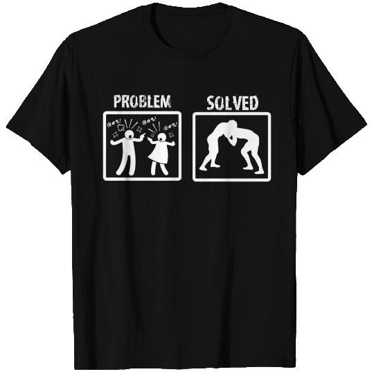 Problem Solved Wrestling T Shirts