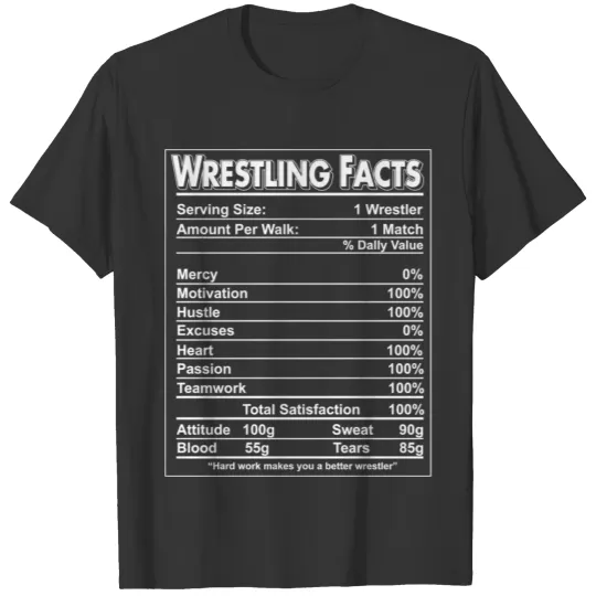Wrestling - Wrestling Facts T Shirts - Wrestling Te