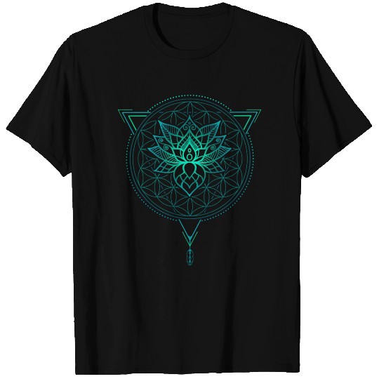 Lotus of Life Mandala in Geometric T Shirts