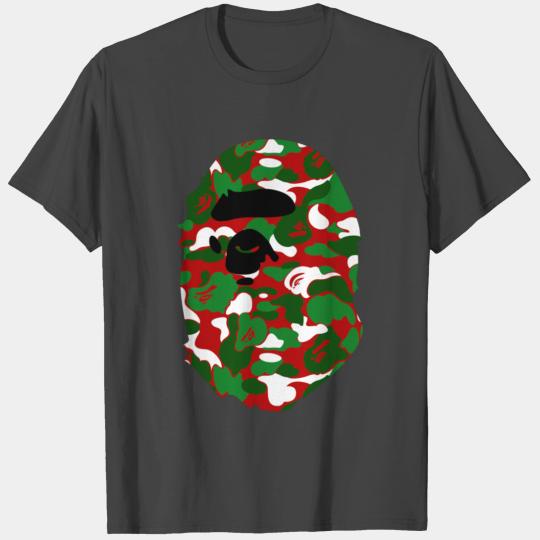 A Bathing Ape Camo Big Ape Head 2016 T Shirts
