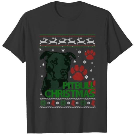 Pitbull - Pitbull christmas sweater for owners T-shirt