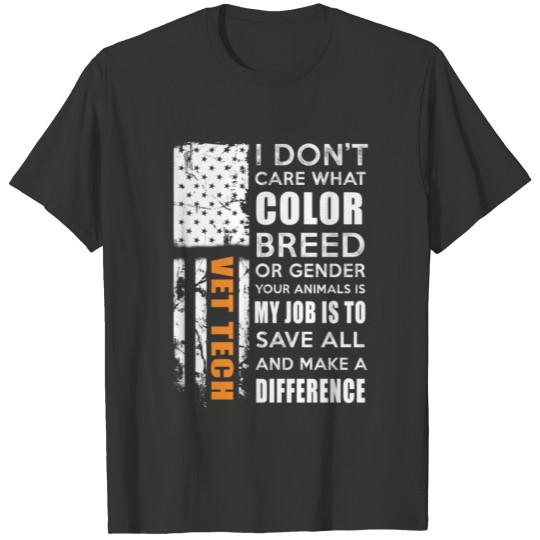 I don t care what color breed T-shirt