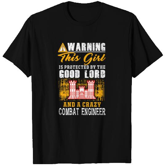 Combat engineer - this girl is protected by a cr T Shirts