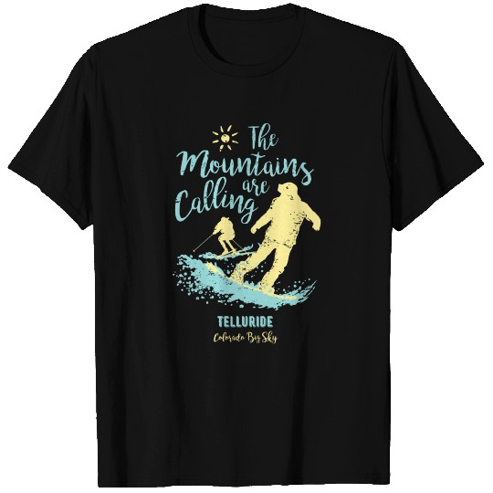 Snowboard Ski Telluride Colorado Big Sky T Shirts