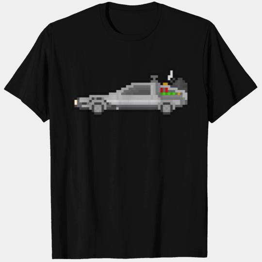 8-bit Delorean Time Machine T Shirts