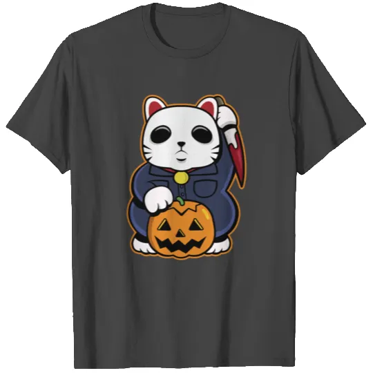 Halloween Lucky Cat T Shirts
