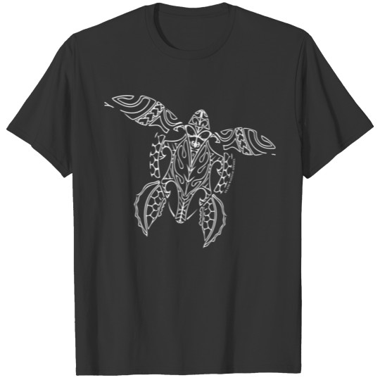 White Island Warrior Tribal Turtle T Shirts