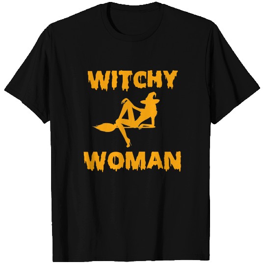 Witchy Woman Funny Halloween Witch T Shirts