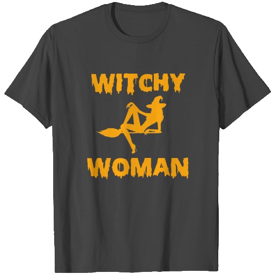 Witchy Woman Funny Halloween Witch T Shirts