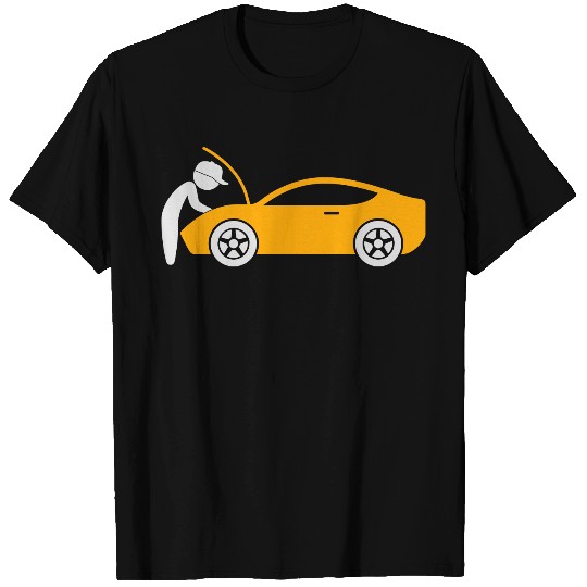 A Mechanic Repairing A Car T Shirts