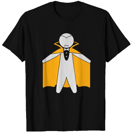 Count Dracula Is A Vampire With A Cape T Shirts