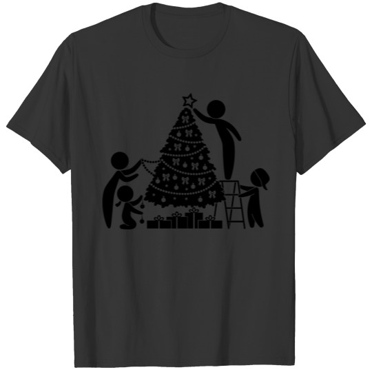 Family Under The Christmas Tree T Shirts