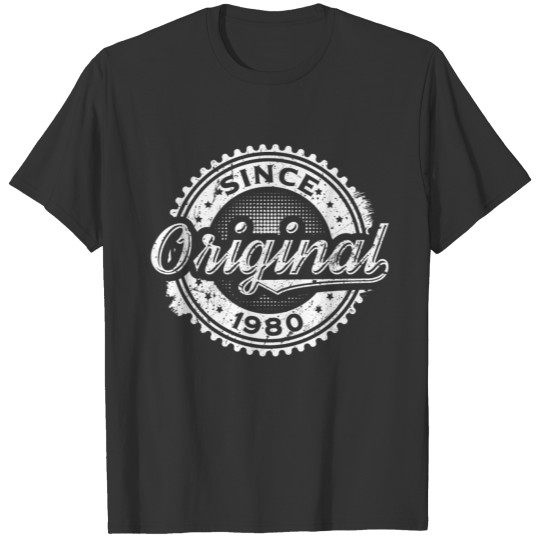 Vintage Original Since 1980 Birthday Shirt T-shirt