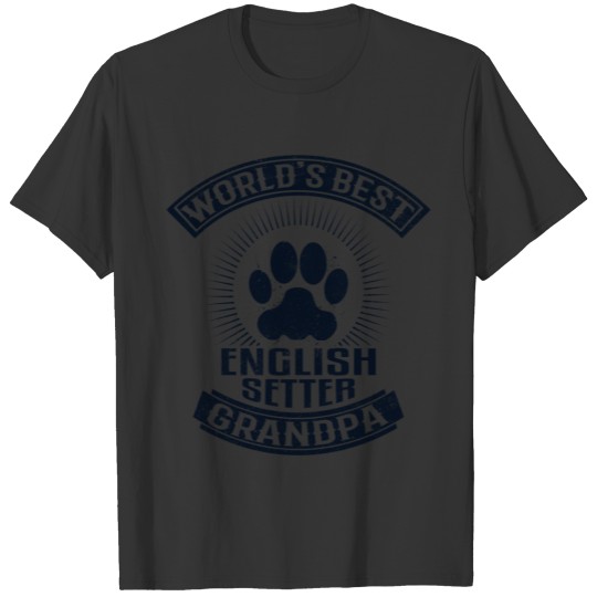 World's Best English Setter Grandpa T-shirt