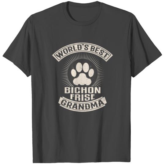 World's Best Bichon Frise Grandma T Shirts