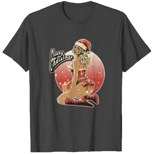Merry Christmas Sexy Santa Girl T Shirts