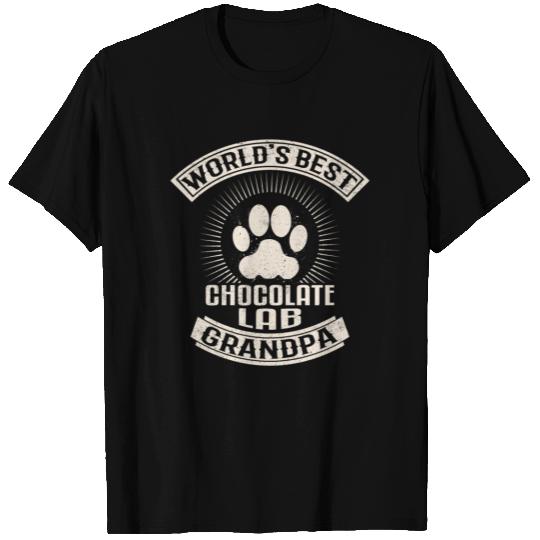 World's Best Chocolate Lab Grandpa T Shirts