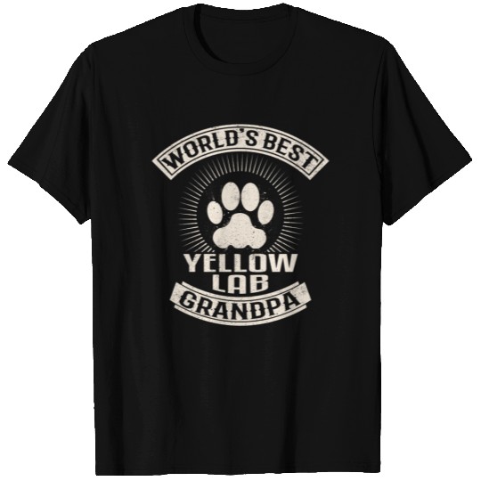 World's Best Yellow Lab Grandpa T Shirts