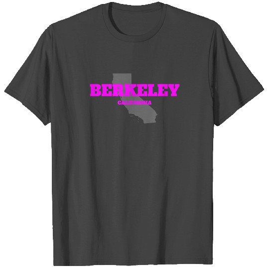 CALIFORNIA BERKELEY US STATE EDITION PINK T Shirts