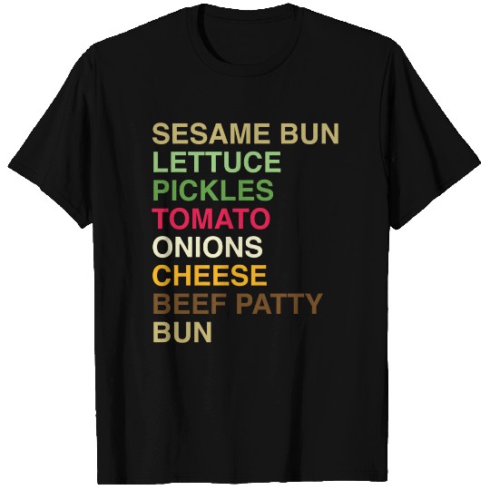 Burger - Burger Anatomy T Shirts