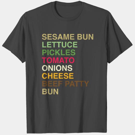 Burger - Burger Anatomy T Shirts
