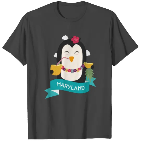 Penguin Hawaii from MARYLAND S79r5i T Shirts