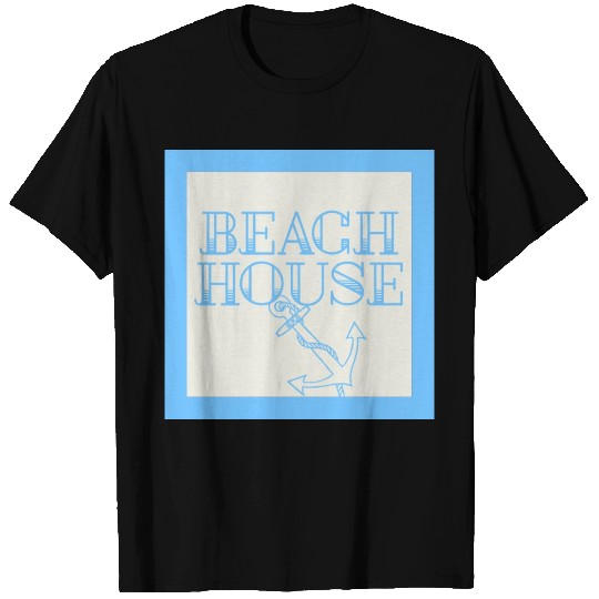 blue beach house Design T Shirts