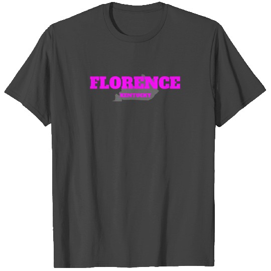 KENTUCKY FLORENCE US STATE EDITION PINK T Shirts
