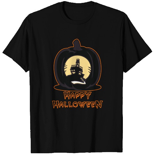 Haunted House Pumpkin T Shirts