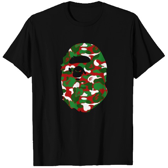 A Bathing Ape Camo Big Ape Head 2016 T Shirts