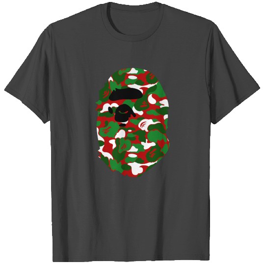 A Bathing Ape Camo Big Ape Head 2016 T Shirts
