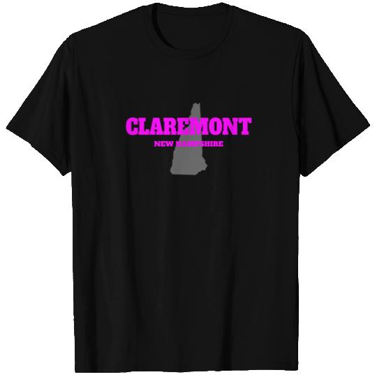 NEW HAMPSHIRE CLAREMONT US STATE EDITION PINK T Shirts