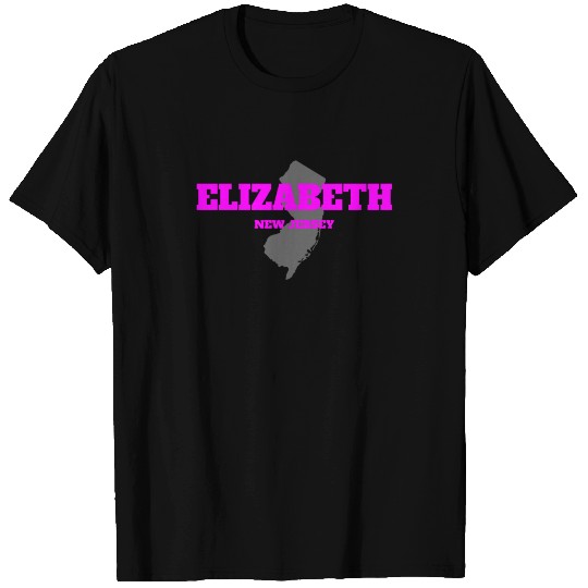 NEW JERSEY ELIZABETH US STATE EDITION PINK T Shirts