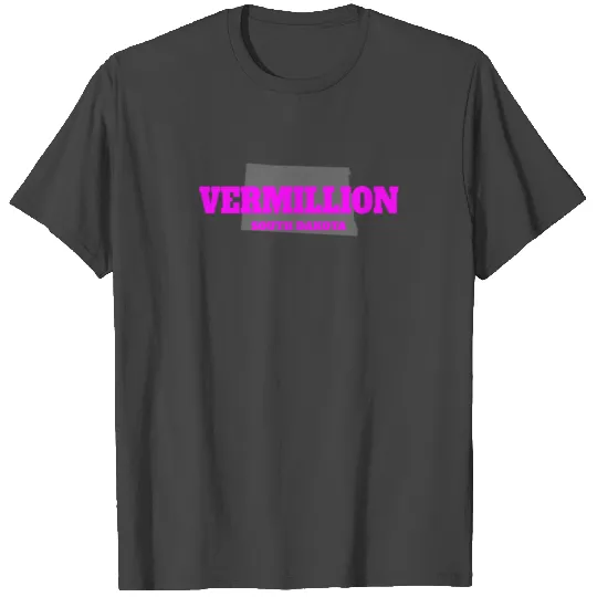 SOUTH DAKOTA VERMILLION US STATE EDITION PINK T Shirts